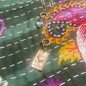 NWT ROSEGOLD FASHION GRATEFUL, PAPER CLIP CHAIN, DOUBLE STRAND LENGTH 30